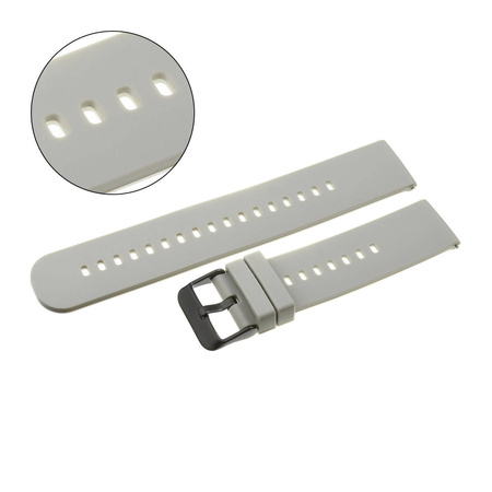 PASEK U27 - 32/BL - JASNY SZARY / CZARNY - 20mm