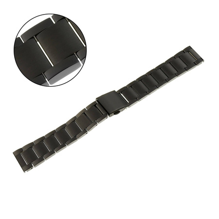 BRANSOLETA - SOLID - MB 09 - 1 - CZARNY - 18mm