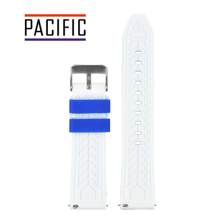 PASEK U14 - 16.22 - NIEBIESKI / BIAŁY - 22MM