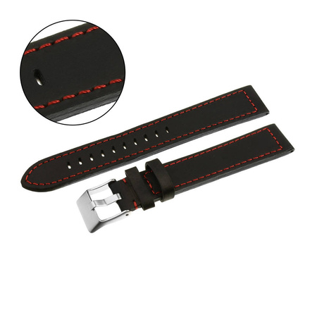 PACIFIC W25XL - 1.6 - CZARNY / CZERWONA NIĆ - 22MM