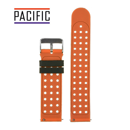 PASEK U12 - 1.12 - CZARNY / POMARAŃCZOWY - 20MM