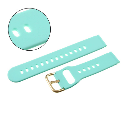 PASEK U01 - 20/G - MIĘTOWY / ZŁOTY - 18MM