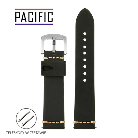PACIFIC W69-B - 1.17 - CZARNY / BEŻOWA NIĆ - 22mm
