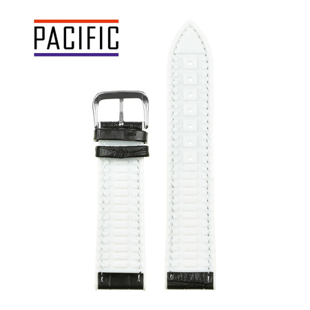 PASEK U18 - 1.22 - CZARNY / BIAŁA NIĆ - 20mm