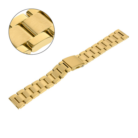 BRANSOLETA - SOLID - MB 02 - 30 - ZŁOTY - 24mm