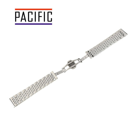 BRANSOLETA - SOLID ZAP. MOT. - MB 54 - 31 - SREBRNY - 22mm