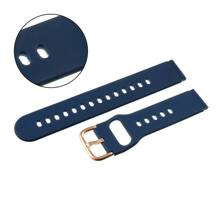 PASEK U01 - 5/RG - GRANATOWY / RÓŻOWY ZŁOTY - 22MM