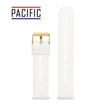 PASEK U27 - 22/G - BIAŁY / ZŁOTY - 22mm