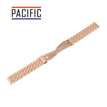 BRANSOLETA STALOWA SLIM - MODEL 45 - 33 - RÓŻOWY ZŁOTY - 20mm