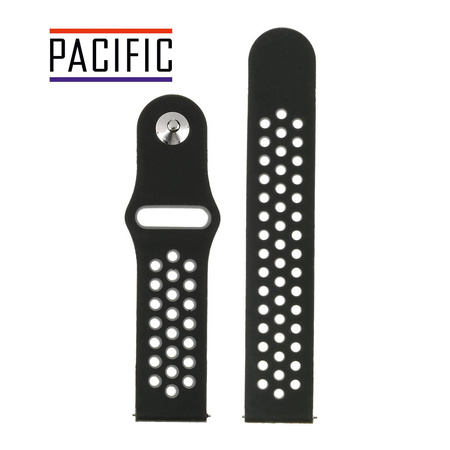 PASEK U11 - 1.7 - CZARNY / CIEMNY SZARY - 22MM