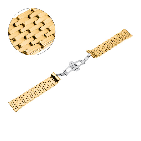 BRANSOLETA - SEMI SOLID - MB 78 - 30 - ZŁOTY - 22mm