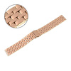 BRANSOLETA STALOWA SLIM - MODEL 45 - 33 - RÓŻOWY ZŁOTY - 18mm