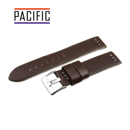 PACIFIC W23 - 2.22 - CIEMNY BRĄZ / BIAŁA NIĆ - 22MM