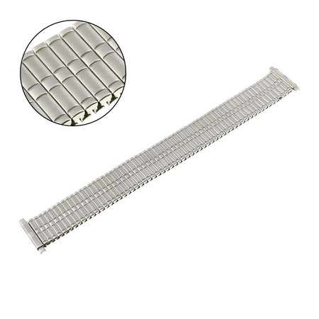 BRANSOLETA ROZCIĄGANA MĘSKA - MODEL 2 - SREBRNA