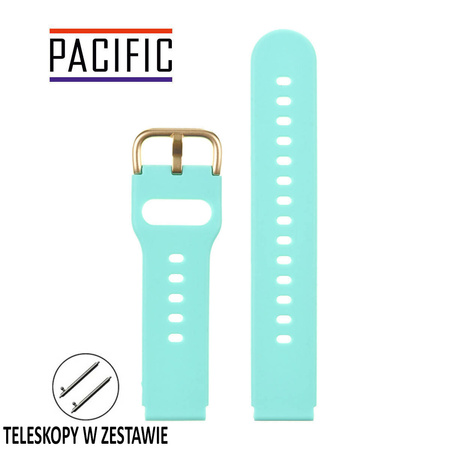 PASEK U01 - 20/G - MIĘTOWY / ZŁOTY - 20MM