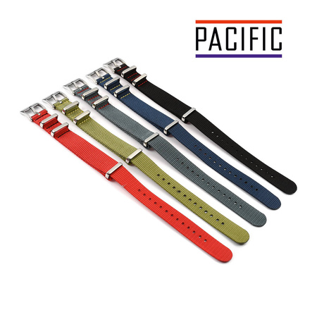 PASEK N03 - 7.6 - SZARY - CZERWONA NIĆ