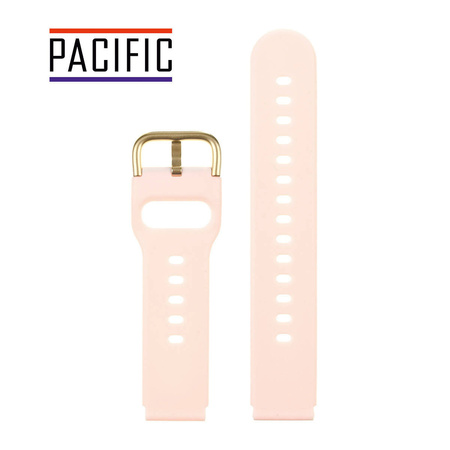 PASEK U01 - 13/G - JASNY RÓŻOWY / ZŁOTY - 20MM