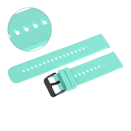 PASEK U27 - 20/BL - MIĘTOWY / CZARNY - 22mm