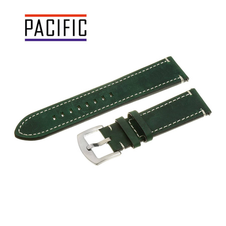 PACIFIC W72 - 27.22 - CIEMNY ZIELONY / BIAŁA NIĆ - 20MM