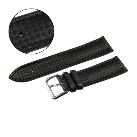 PASEK U19 - 1 - CZARNY / CZARNA NIĆ - 20mm