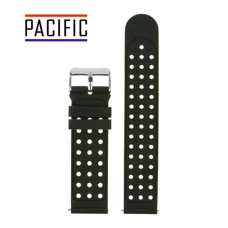 PASEK U12 - 1.12 - CZARNY / POMARAŃCZOWY - 20MM