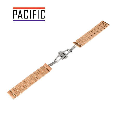 BRANSOLETA - SOLID ZAP. MOT. - MB 55 - 33 - RÓŻOWY ZŁOTY - 20mm