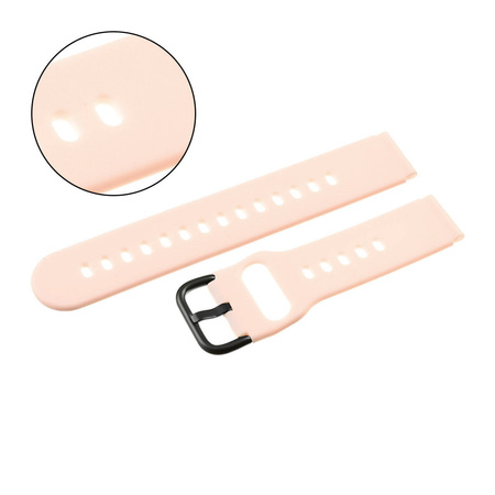 PASEK U01 - 13/B - JASNY RÓŻOWY / CZARNY - 18MM