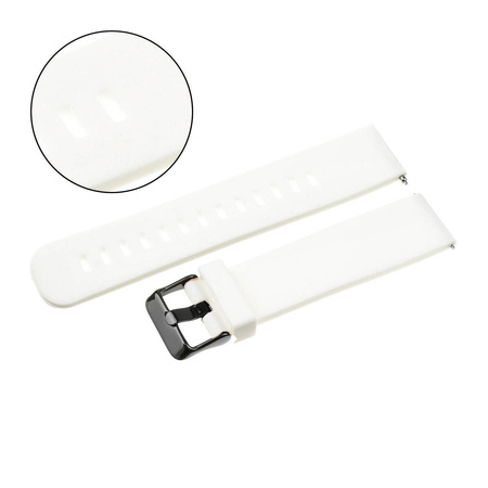 PASEK U15 - 22/B - BIAŁY / CZARNY - 24MM