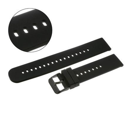 PASEK U27 - 1/BL - CZARNY / CZARNY - 18mm