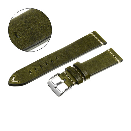 PACIFIC W32 - 27.22 - CIEMNY ZIELONY / BIAŁA NIĆ - 24mm