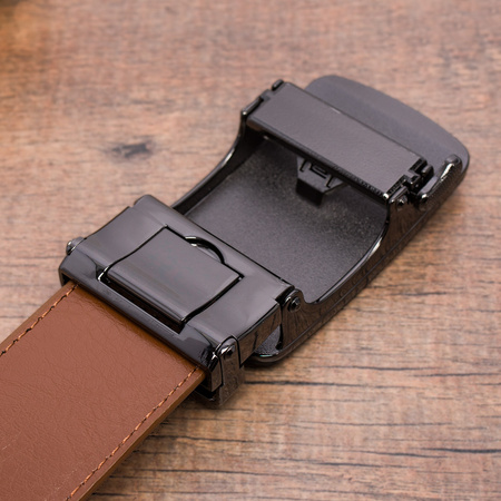 PASEK DO SPODNI AP 01-008 LIGHT BROWN - PAKIET 5 SZTUK