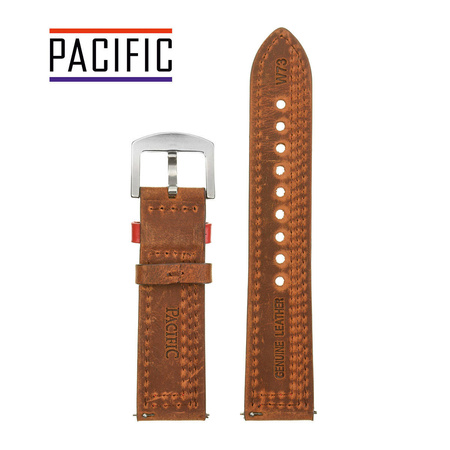 PACIFIC W73 - 2.6 - CIEMNY BRĄZ / CZERWONA NIĆ - 20MM
