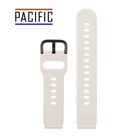 PASEK U01 - 17/B - BEŻOWY / CZARNY - 22MM