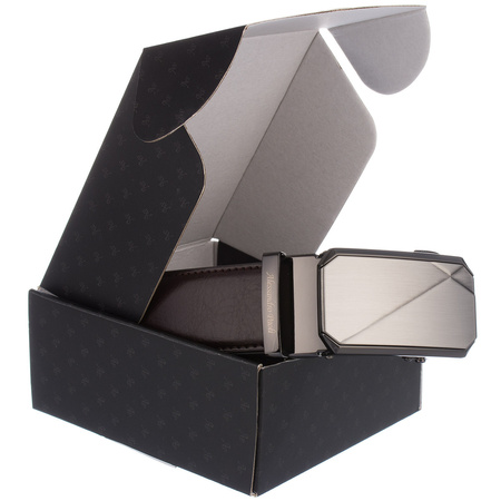 PASEK DO SPODNI AP 01-012 DARK BROWN - PAKIET 5 SZTUK