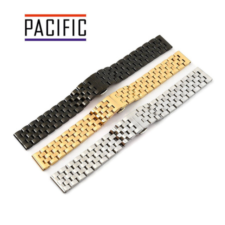 BRANSOLETA - SOLID ZAP. MOT. - MB 52 - 31/30 - SREBRNY / ZŁOTY - 18mm