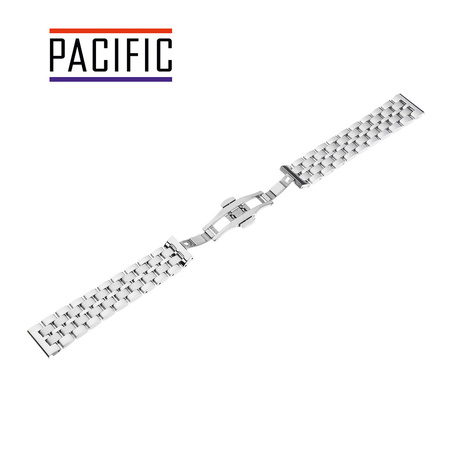 BRANSOLETA - SOLID ZAP. MOT. - MB 66 - 31 - SREBRNY- 22mm