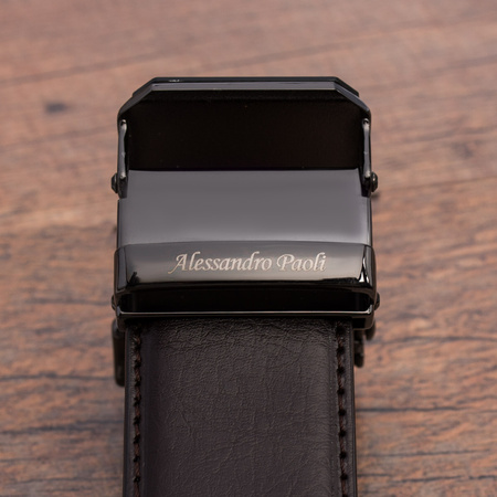 PASEK DO SPODNI AP 01-008 DARK BROWN - PAKIET 5 SZTUK