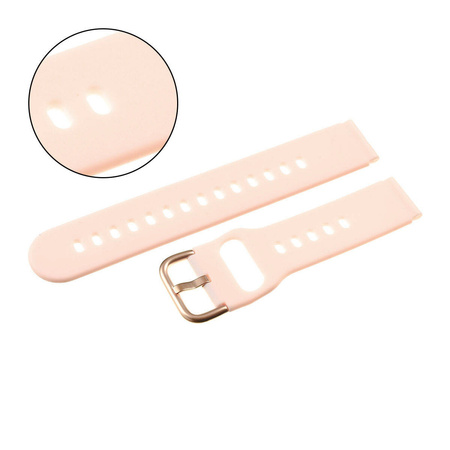 PASEK U01 - 13/RG - JASNY RÓŻOWY / RÓŻOWY ZŁOTY - 20MM