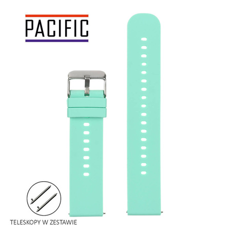 PASEK U27 - 20/SL - MIĘTOWY / SREBRNY - 20mm