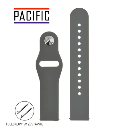 PASEK U21 - 7 - CIEMNY SZARY - 22mm