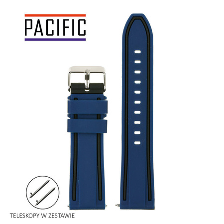 PASEK U14 - 5.1 - GRANATOWY / CZARNY - 22MM