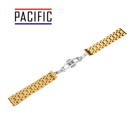 BRANSOLETA - SOLID ZAP. MOT. - MB 63 - 30 - ZŁOTY - 22mm