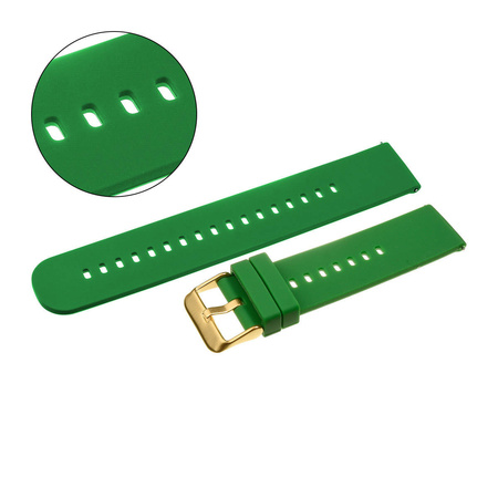 PASEK U27 - 11/G - ZIELONY / ZŁOTY - 18mm