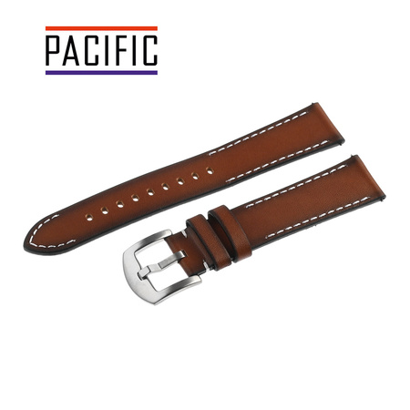 PACIFIC W54L - 2.22 - CIEMNY BRĄZ / BIAŁA NIĆ - 22MM