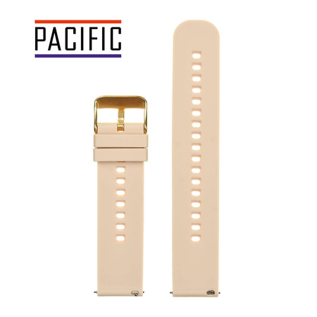 PASEK U27 - 23/G - KREMOWY / ZŁOTY - 18mm