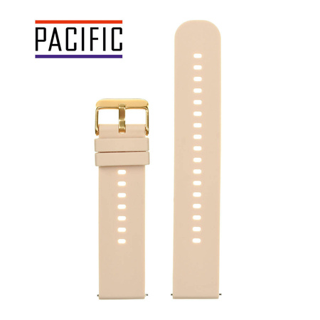 PASEK U27 - 23/G - KREMOWY / ZŁOTY - 22mm