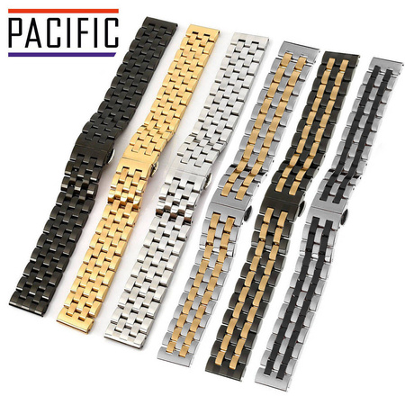 BRANSOLETA - SOLID ZAP. MOT. - MB 52 - 31/1 - SREBRNY / CZARNY - 20mm