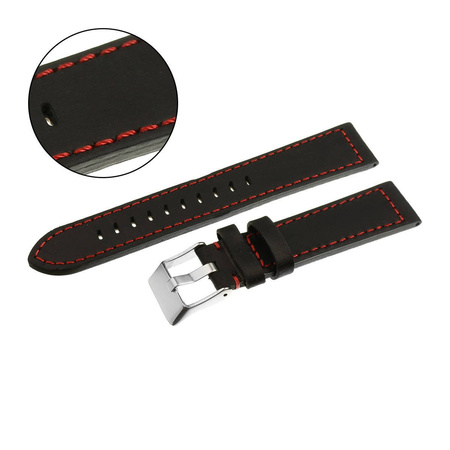 PACIFIC W25 - 1.6 - CZARNY / CZERWONA NIĆ - 24MM