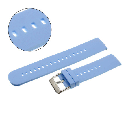 PASEK U27 - 24/SL - JASNY FIOLETOWY / SREBRNY - 18mm