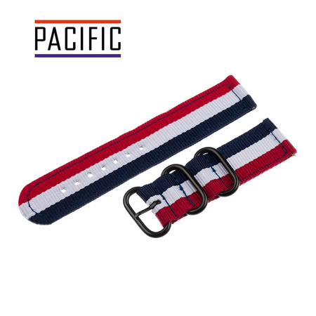 PASEK N02 - N93/B - WIELOKOLOROWY / CZARNY - 24MM